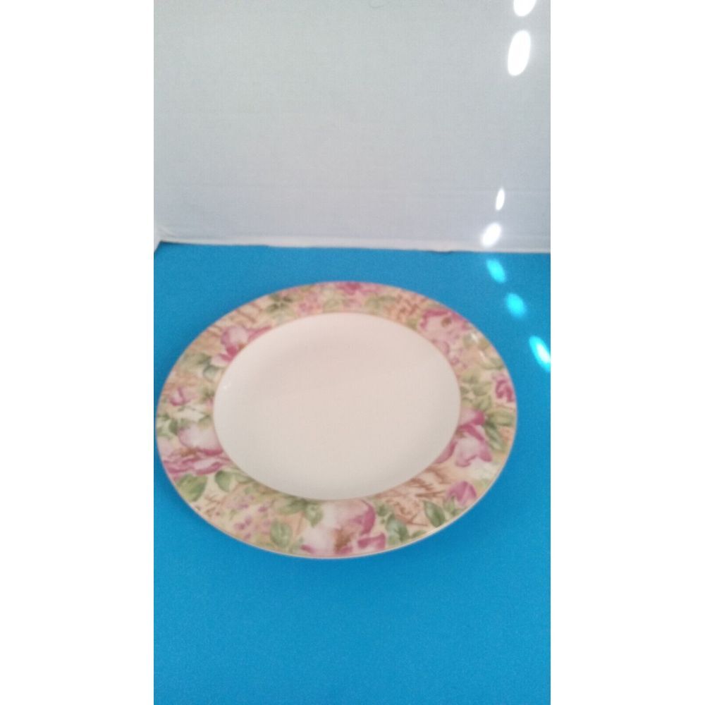 Vintage‎ Floral Dinner Plate Pink Rose Pattern Romantic Dining Collection